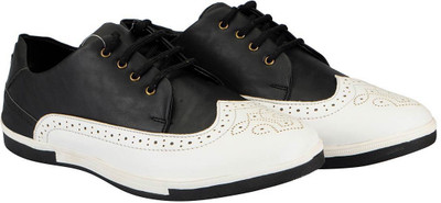 

FAUSTO Trendy Casuals For Men(White, Black white