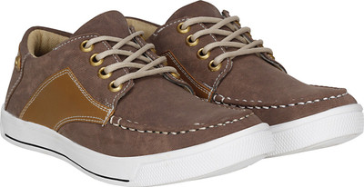 

Knot n Lace Style Sneakers For Men(Brown