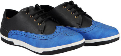 

FAUSTO Trendy Casuals For Men(Black, Black blue