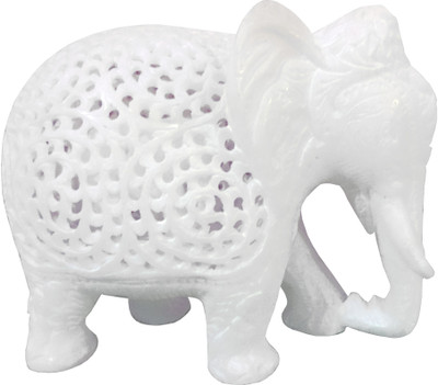 

Hand Feel Shoppe Decorative Showpiece - 12 cm(Marble, White)