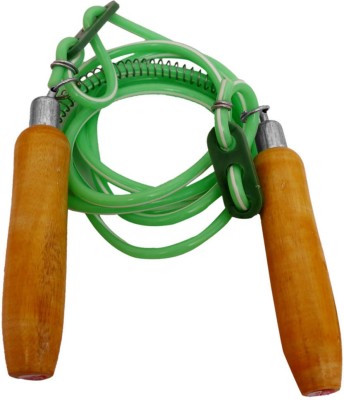 Store At Ur Door FISH STYLE WOODEN GRIP Freestyle Skipping Rope(Green, Length: 320 cm)