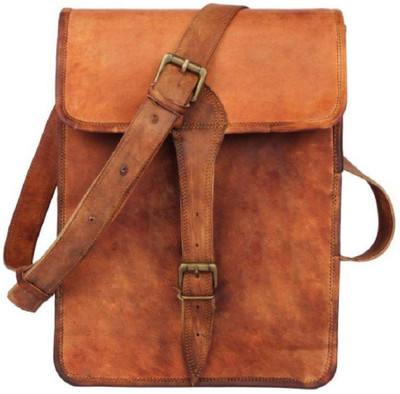 

Anshika International Boys & Girls Formal Brown Genuine Leather Sling Bag