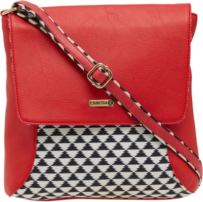 

Esbeda Women Casual Red PU Sling Bag