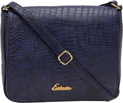 

Esbeda Women Casual Blue PU Sling Bag