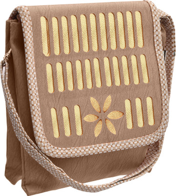 

TAP Fashion Women Casual Beige PU Sling Bag