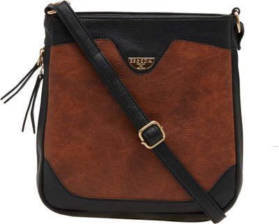 Esbeda Women Casual Black PU Sling Bag