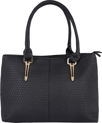 

LE CUERO Women Formal Black PU Shoulder Bag