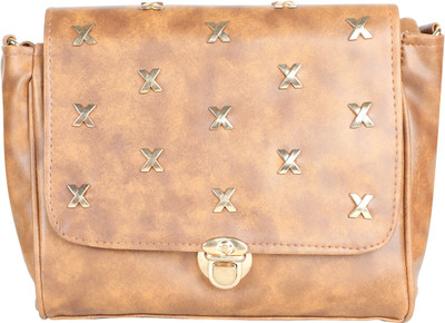 

zuberi couture Women Casual Gold PU Sling Bag