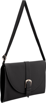 

Tap Fashion Women Formal Black PU Sling Bag