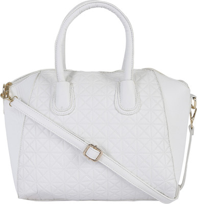 

LE CUERO Women Casual White PU Shoulder Bag