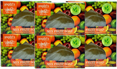 

Khadi Herbal Mix Fruit Soap 600gm (Pack of 6)(600 g, Pack of 6)