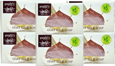 

Khadi Herbal Goat Milk Soap 600gm (Pack of 6)(600 g, Pack of 6)