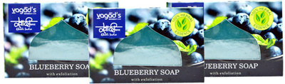 

Khadi Herbal Blueberry Soap 300gm (Pack of 3)(300 g, Pack of 3)