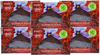 

Khadi Herbal Saffron Soap 600gm (Pack of 6)(600 g, Pack of 6)