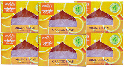 

Khadi Herbal Orange Soap 600gm (Pack of 6)(600 g, Pack of 6)