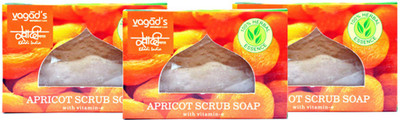 

Khadi Herbal Apricot Scrub Soap 300gm (Pack of 3)(300 g, Pack of 3)