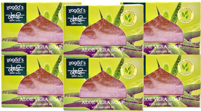 

Khadi Herbal Aloe Vera Soap 600gm (Pack of 6)(600 g, Pack of 6)