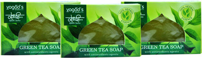

Khadi Herbal Green Tea Soap 300gm (Pack of 3)(300 g, Pack of 3)