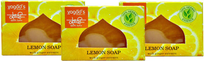 

Khadi Herbal Lemon Soap 300gm (Pack of 3)(300 g, Pack of 3)