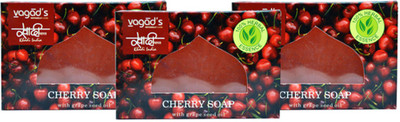 

Khadi Herbal Cherry Soap 300gm (Pack of 3)(300 g, Pack of 3)
