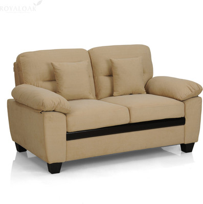 

RoyalOak Iris Fabric 2 Seater Sofa(Finish Color - Brown)