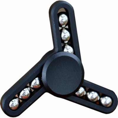 

Sanyal Unique Designed Nine Balls Metal Fidget Hand Spinner Toy With Stainless Steel Balls Long Spin Time- Black(Black)