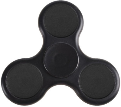 

lourdes corp Fidget Spinner Toy Durable ABS Bearing material High Speed 3-5 Min Spins Tri-spinner Precision Colorful Metal Hand Spinners Toy(Black)