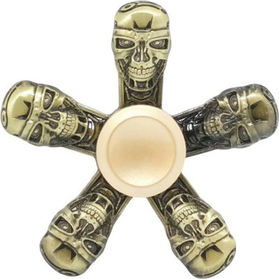 

Sanyal Cute Look 5 Skull Face Metal Fidget Hand Spinner Toy(Multicolor)