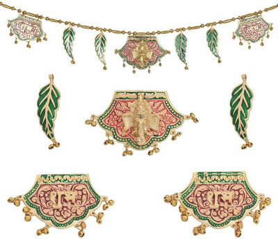 

saarthi Auspicious Metal Ganesha Shubh Labh Bandanwar Door Hanging Toran(Metal)