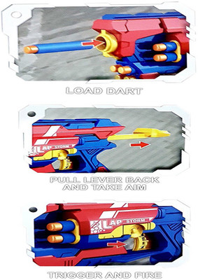 

Shy Products Sharp Shooter Bullet Blaster Gun With 10 Pcs Foam Bullet (Multi)(Multicolor)