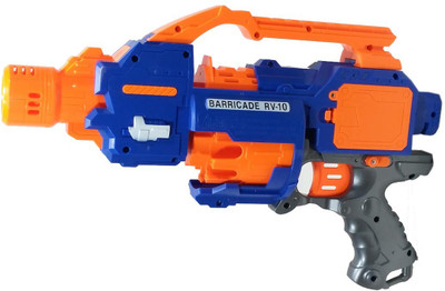 

HALO NATION Rapid Fire Gun toy Blasting 10 Soft Dart(Blue)