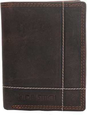 

Hidestitch Men Brown Genuine Leather Wallet(5 Card Slots), Brown-05