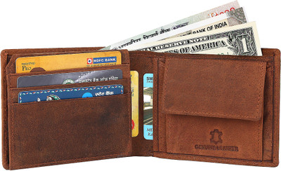 

WildHorn Men Brown Genuine Leather Wallet(8 Card Slots)