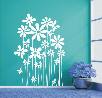 

Wall Guru  Home Décor wall Sticker Sticker(Pack of 1, White