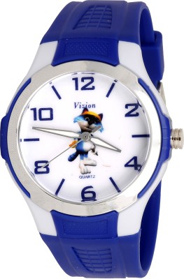 Vizion V-8826-2-2 Mr. Tom-the Golfer Cat Cartoon Character Watch  - For Boys & Girls   Watches  (Vizion)