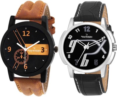 Ravinson R1521NL013512SL-Combo New Generation Youth Style Casual Black leather strap Watch  - For Boys & Girls   Watches  (Ravinson)