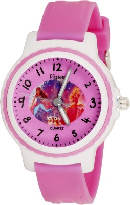Vizion V-8829-4-2 Barbie-Princess in Castle Cartoon Character Watch  - For Girls   Watches  (Vizion)