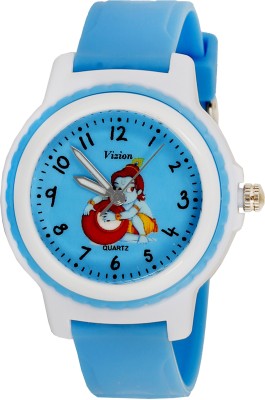 Vizion V-8829-3-2 The Little Krishna-Stealing Butter Cartoon Character Watch  - For Boys & Girls   Watches  (Vizion)