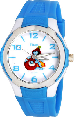 Vizion V-8826-3-2 The Little Krishna-Stealing Butter Cartoon Character Watch  - For Boys & Girls   Watches  (Vizion)