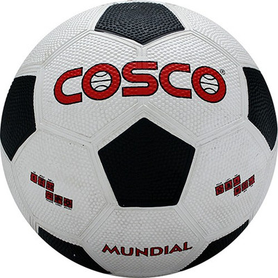 

Cosco Mundial Football - Size: (Pack of 1, White, Brown, White & black