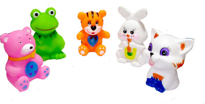 

TALKING GANESHA Baby Bath Toys Set of 5 cute Animals (multicolor) Bath Toy(Multicolor)