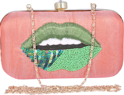 

Ambbi Collections Party Pink Clutch