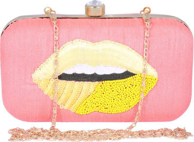 

Ambbi Collections Party Pink Clutch