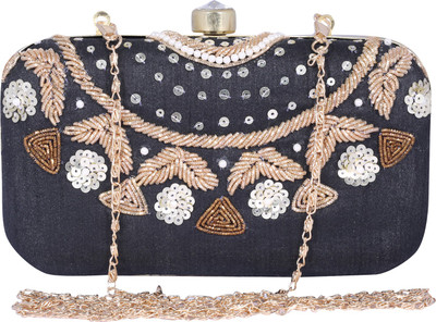 

Ambbi Collections Party Black Clutch