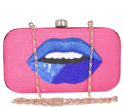 

Ambbi Collections Party Pink Clutch