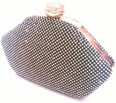 

Squirrel Party Black Clutch