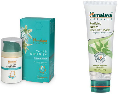 

Himalaya Youth Eternity Night Cream, Purifying Neem Peel Off Mask(Set of 2)