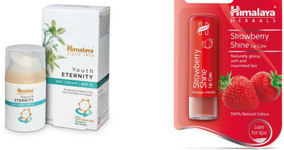 Himalaya Youth Eternity Day Cream, Strawberry Shine Lip Care(Set of 2)