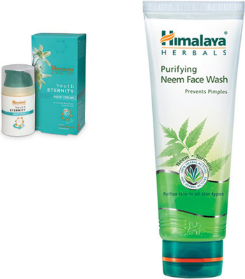 

Himalaya Youth Eternity Night Cream, Purifying Neem Face Wash(Set of 2)