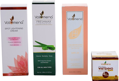 

Volamena Combo of Skin Toner, Lightening Cream, Beauty Enhancer Cream and Whitening Skin Cream(Set of 4)